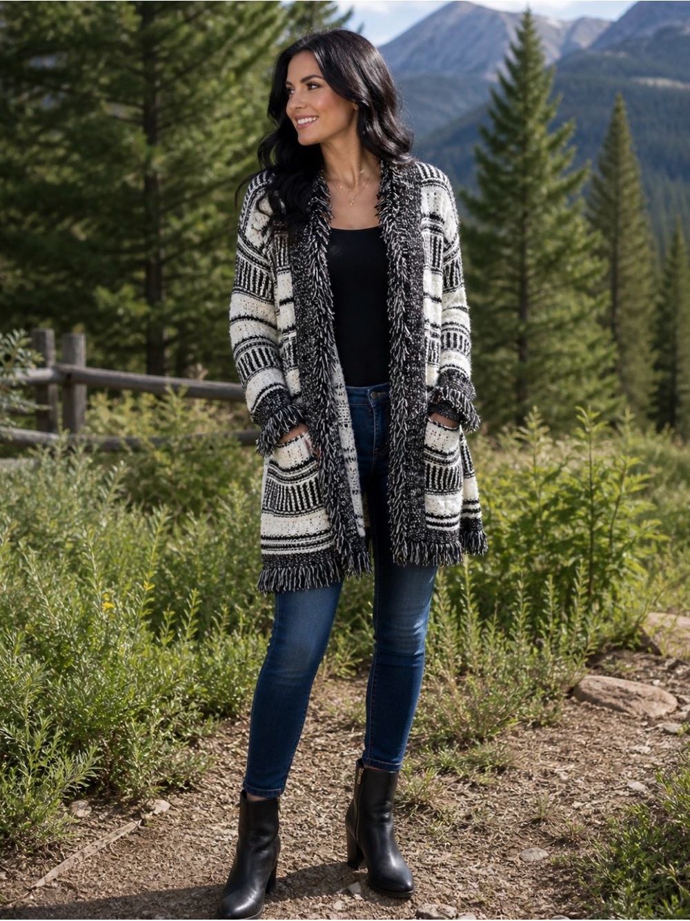 Simply Couture snap button sweater Cardigan